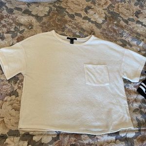 White Sweater Boxy Top
